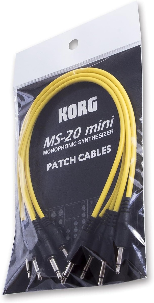 New KORG Patch Cable Set MS-CABLE-YL for MS-20 mini 5 cables