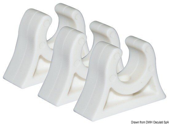 Clip White for Tubes 16 OFFicial mail order 0 Rapid rise Brand Osculati 32in 23 34.358.17