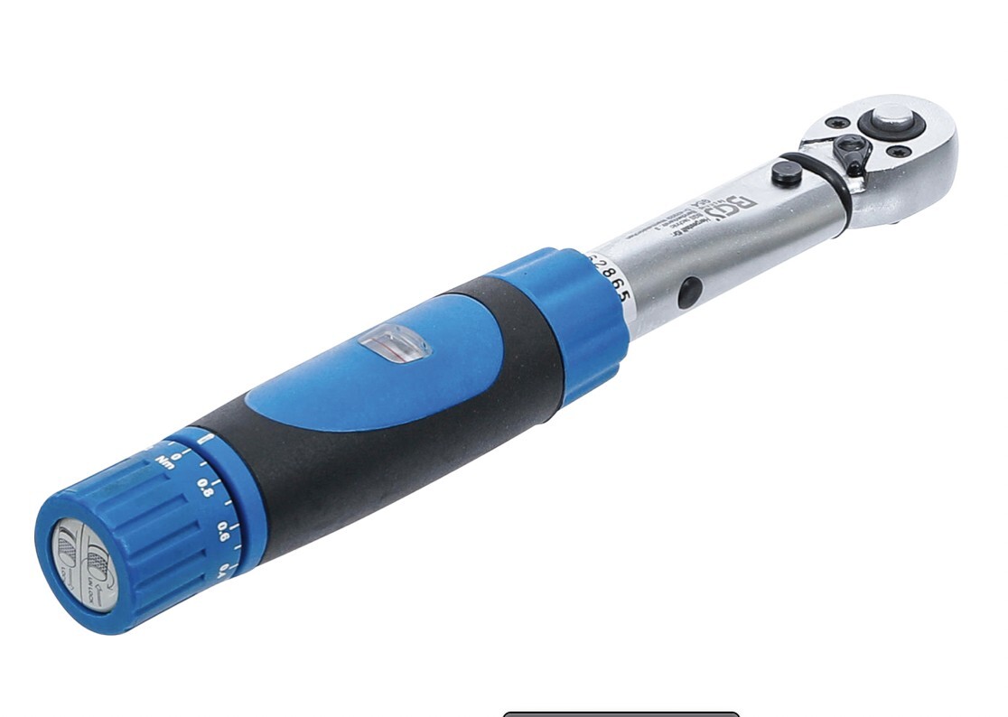 Chiave Dinamometrica Reversibile 1 - 6 NM Quadrato 6.3 MM 1/4 " BGS Technic Tubo