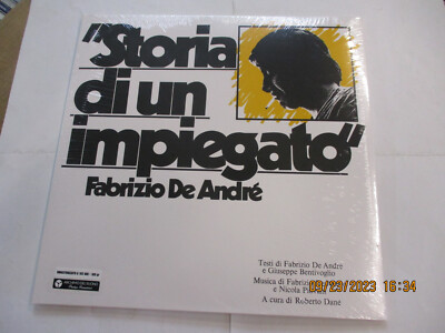FABRIZIO DE ANDRE' - STORIA DI UN IMPIEGATO - LP RISTAMPA NUOVO SIGILLATO