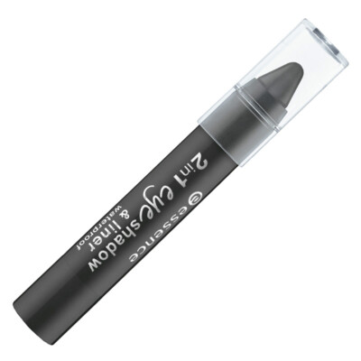 2 in1 Eyeshadow & Liner Waterproof essence Black to the routes (756606)