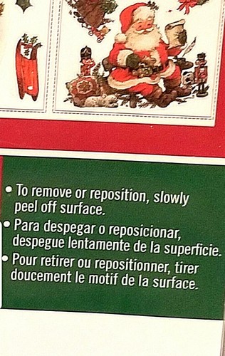 Christmas Santa Holiday Wall Decals Décor Peel Stick Removable 22pc Roommates - Picture 9 of 12