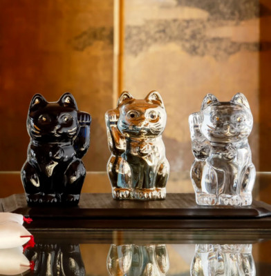 3D lucky cat shiny, high gloss mold Resin, plaster, candle, soap mold