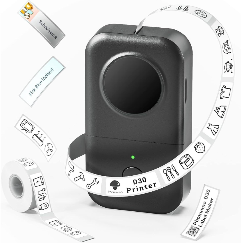 Phomemo D30 Bluetooth Thermal Label Maker Portable Wireless Mini Printer