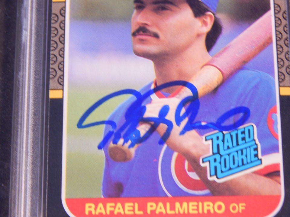 RARE PSA 10 Signed Auto Baseball Card 1987 Rafael Palmeiro 43 PSA 10