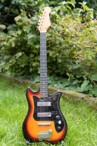 1960's  Kay ET-200 Sunburst Electric Guitar - Vintage. Retro Teisco/Kawai - 第 1/17 張圖片
