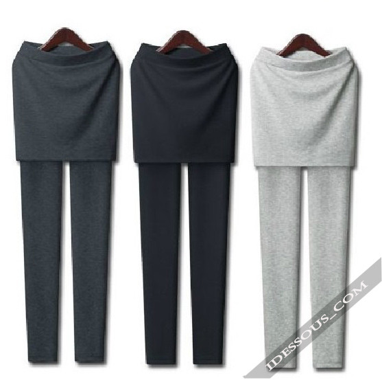 2-in-1 Leggings Mit Rock – Hohe Taille, Elastisch, Für Sport & Alltag