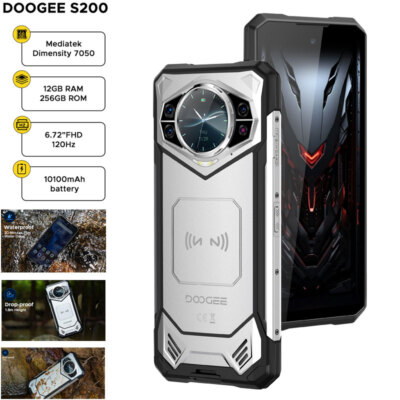 DOOGEE S200 5G Rugged Phone Dual Display Android 14.0 Outdoor