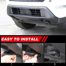 Parachoques delantero gancho de remolque cubierta embellecedor para Nissan Frontier 2022-2024 negro 2 piezas