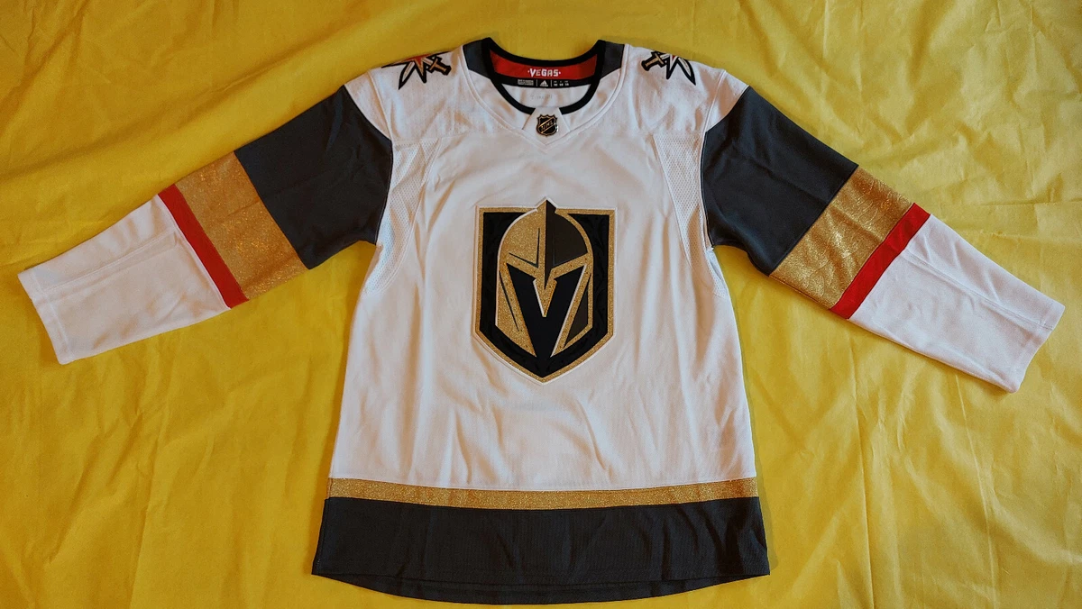 Medium Mens Las Vegas Golden Knights Jersey adidas 50 white with gold NHL