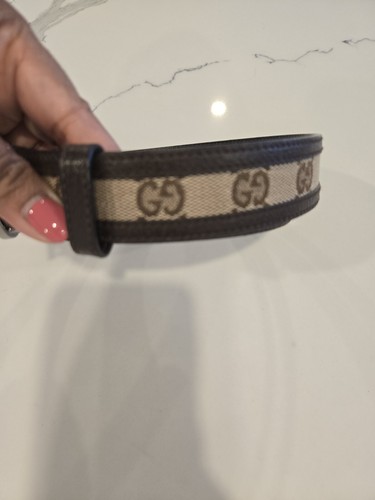 Gucci Canvas GG Monogram Belt Size 80 - Picture 5 of 16