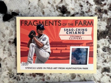 2019 TOPPS MiLB PRO DEBUT FRAGMENTS ON THE FARM RELIC SHAO-CHING CHIANG #FOF-CL
