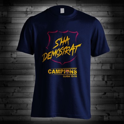 barcelona champions t shirt