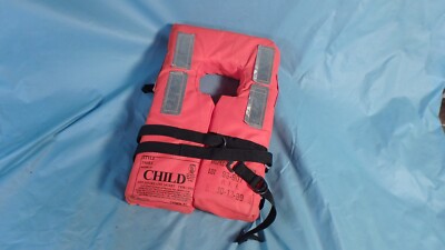 Child Youth Universal Collar Style Life Jacket TYPE 1 Commercial PFD USED