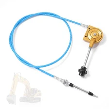 Manual Throttle Cable 2M Accelerator Control Replacement for Excavator Mixer