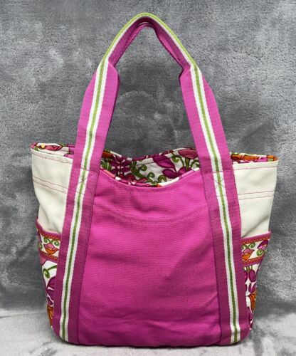 Vera Bradley Floral Handbag Tote Retro Granny Core Small - Picture 1 of 10