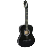 Zeny 38" New Beginners Acoustic Guitar W Guitar Case,strap,tuner And Pick.black