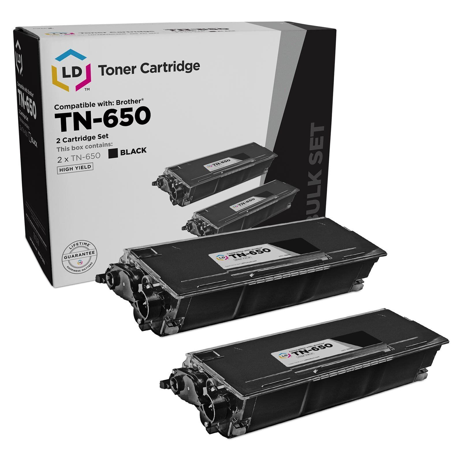 Compatible Brother TN650 Toner and DR620 Drum Combo Pack 1 TN650 1