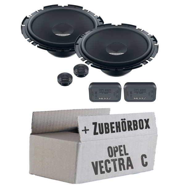 Opel Vectra C Front Heck - Hertz Lautsprecher Boxen TüR Vorne Hinten - Einbauset-image