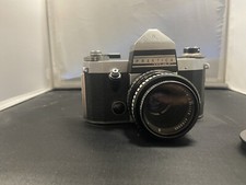 Praktica MAT 35mm SLR Film Camera Meyer-Optik Gorlitz Lens And Leather Case