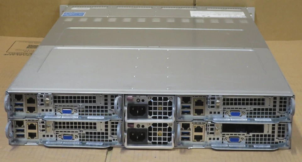Supermicro SuperServer CSE-827 4x X10DRT-P 8x 8-Core E5-2620V4 2.1GHz 2U Server - Image 4 of 4