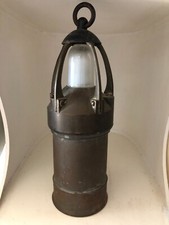 ❤️ Superbe et ancienne lampe de mineur en laiton / bronze ? ARRAS TBE 1