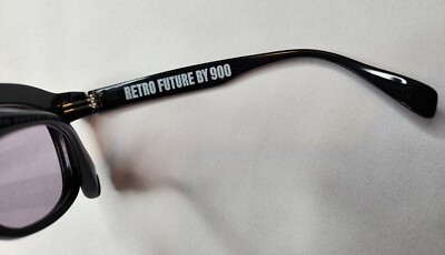FACTORY900 RETRO FUTURE RF-021 COL. 001 BLACK UNISEX SUNGLASSES