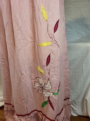 VTG Sun Babies Liberty House Honolulu Hawaii Long Red Stripe MuuMuu Small Size - Picture 4 of 8