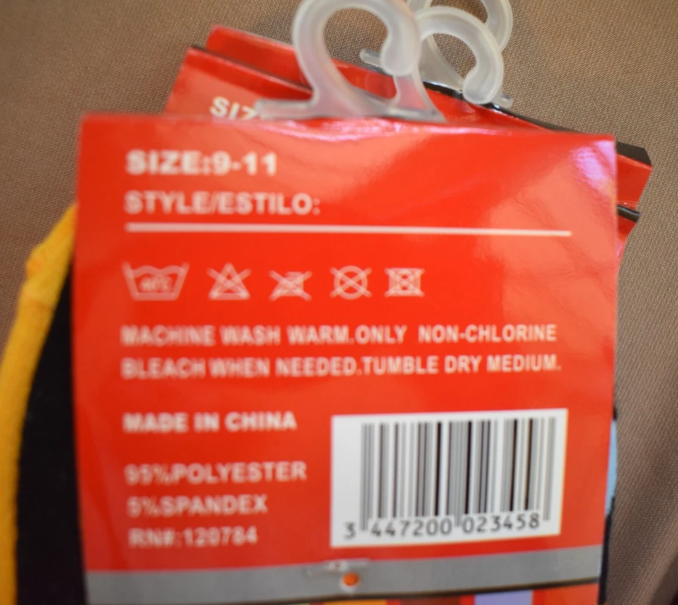 10 Пар YELETE женщин экипажа носки 9-11 новый с Ярлыками полоски геометрический цветной новый - Изображение 3 из 3