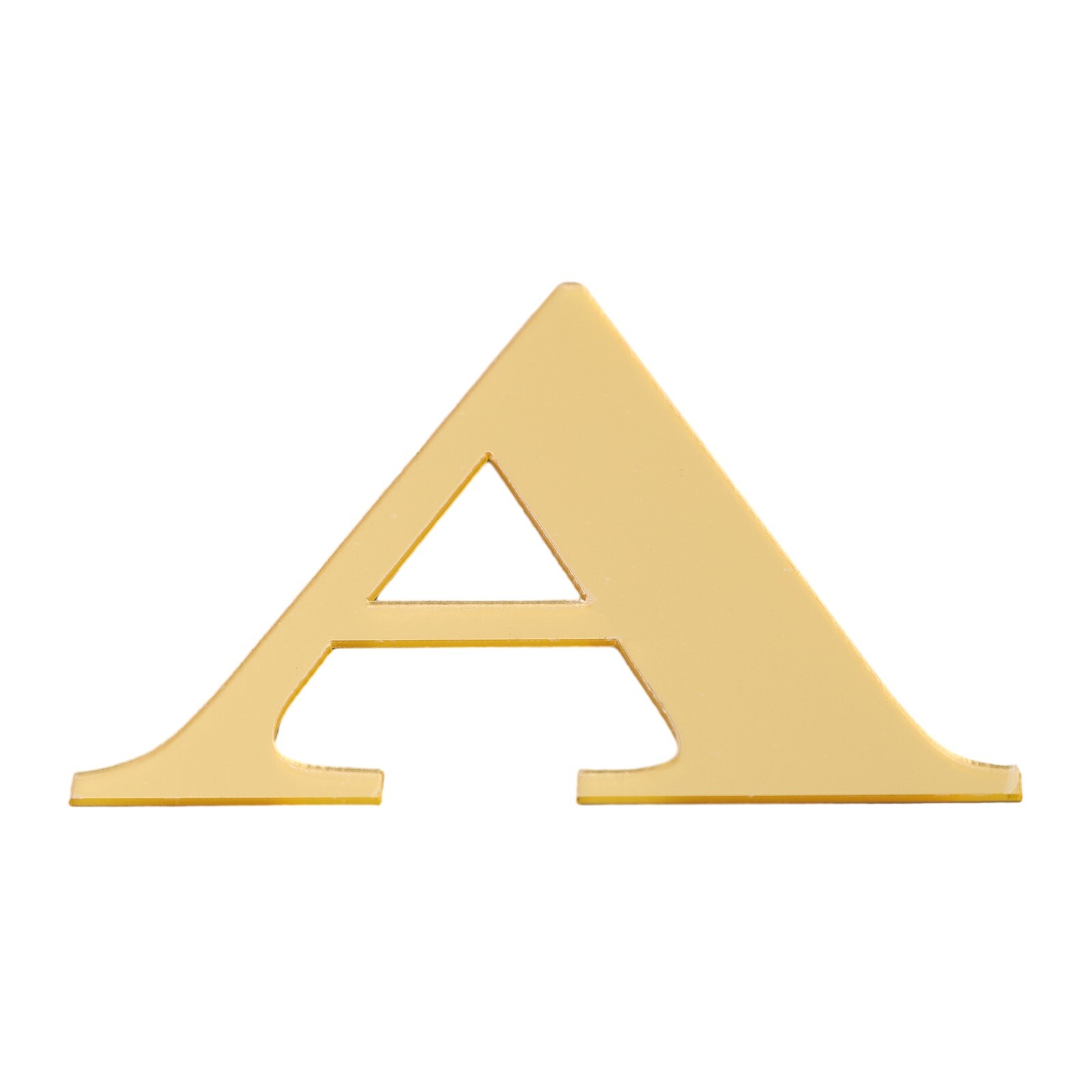 Elegant Acrylic Gold Letters Wall Stickers for Home and Office DIY Art