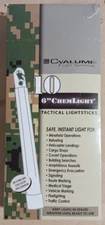 BOX OF 10 Cyalume Military Light Sticks 8 HOUR BLUE 6" Prepper Survival-EXP 3/24