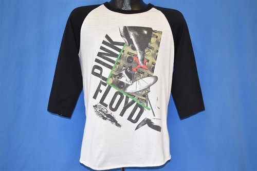 vtg 80s PINK FLOYD '87 TOUR MOMENTARY LAPSE REASON ROCK CONCERT RAGLAN t-shirt M - Picture 2 of 4