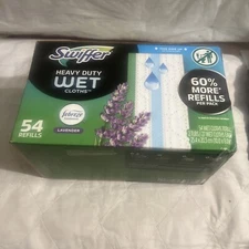 Swiffer Sweeper Heavy Duty Wet Cloths, Lavender, 54-count New In Box