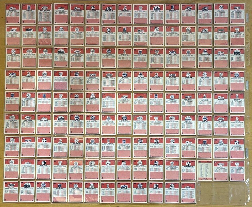 Conjunto completo de basquete Fleer 1986-87 exceto Jordan quase perfeito - Imagem 2 de 4