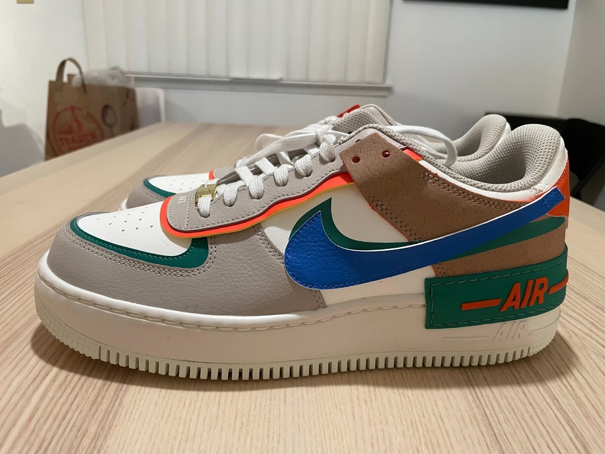 NEW Nike Air Force 1 Shadow Sail Blue Green CI0919-109 Men NEW Nike Air Force 1 Shadow Sail Blue Green CI0919-109 Men