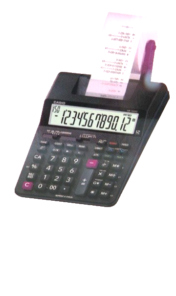 Casio Hr-100rc Handheld Printing Calculator 12 Digits Color for