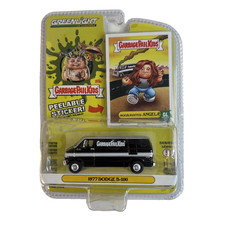 2023 Greenlight Garbage Pail Kids Black 1977 Dodge B-100 Die Cast Sticker Incl.
