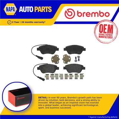 Brake Pads Set fits FIAT PUNTO EVO 199 1.2 Front 09 to 10 Brembo 71770098 New