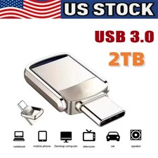 1/2TB Type C/USB-A USB 3.0 Flash Drive Thumb Drive Memory Stick for PC Lapto Lot