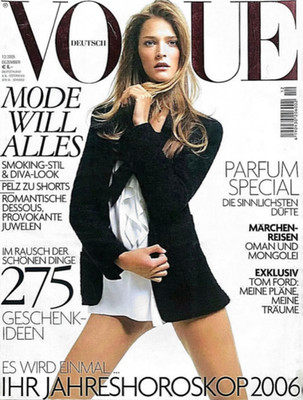 VOGUE Magazine Germany December 2005 CARMEN KASS Tiiu Kuik MORGANE DUBLED