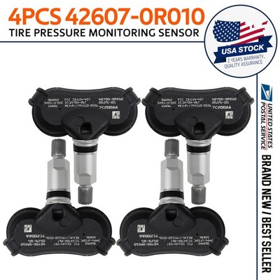 4PCS Tire Pressure Monitor Sensor TPMS 42607-0R010 for Toyota Highlander RAV4
