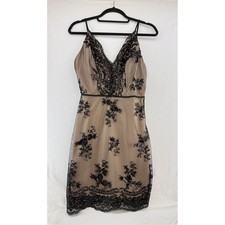 Black Sequin Mesh V Neck Mini Dress Adjustable Straps Zipper Back