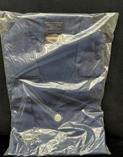 NWT Towncraft Men's Vintage Retro Navy Blue Pajama Set Pjs Dad Look Grandpa M