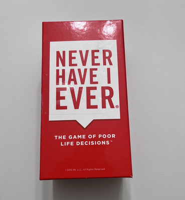 NIL Never Have I Ever Party Card Game Poor Life Decisions Humor Ages 17+