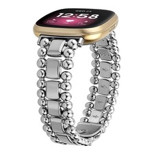 Beaded Bracelet Compatible for Fitbit Versa 4/Sense 2/Versa 3/Sense Band, Dre...