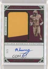 2019 Panini National Treasures Collegiate Emerald 5/5 N'Keal Harry #108 Auto 0g4