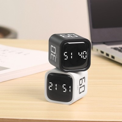 Flip Cube Timer Niedriger Verbrauch Manuelle Zeiteinstellungen Kochen Stumm Vibr