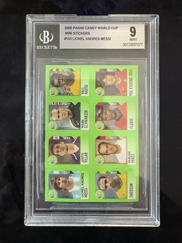 Carte Lionel Messi Rookie - Panini Coupe Du Monde Allemagne 2006 - Classée MTG 9 - Collector