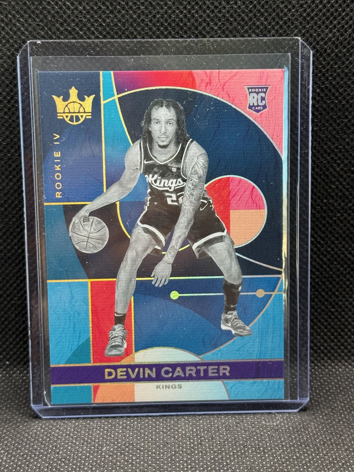 Devin Carter 2024-25 Panini Court Kings #213 Level IV 4 Rookie SSP Kings