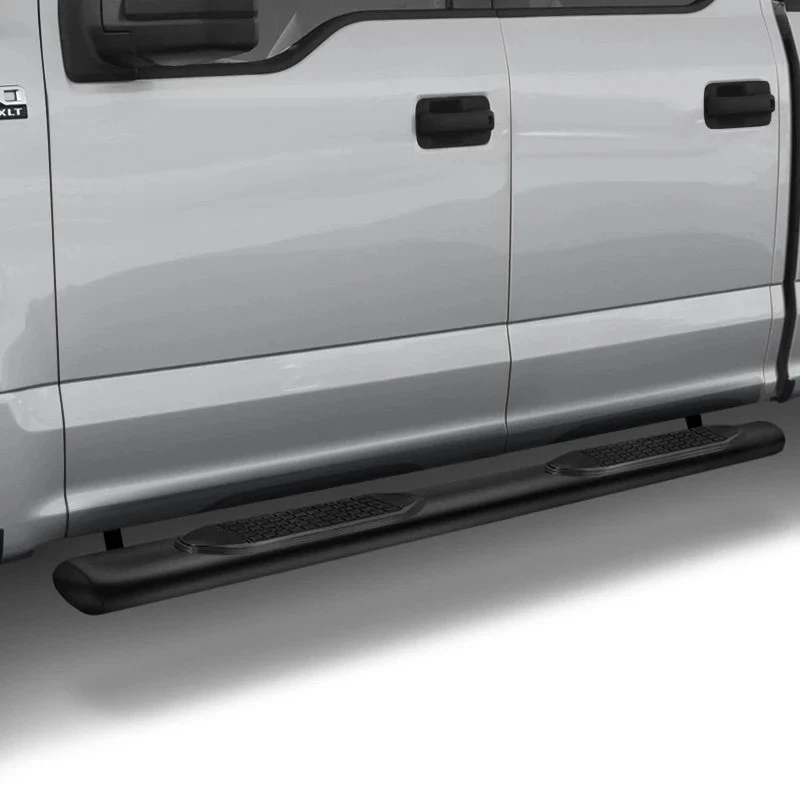 For Ford F-250 Super Duty 99-16 4" Cab Length Black Oval Straight Side Steps Foto 2 de 3